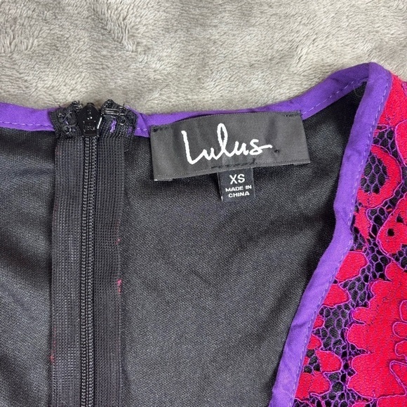 Lulus Dress Womens Extra Small Mini Under the Stars Lace NEW Party Sheath Ruffle - Picture 2 of 7